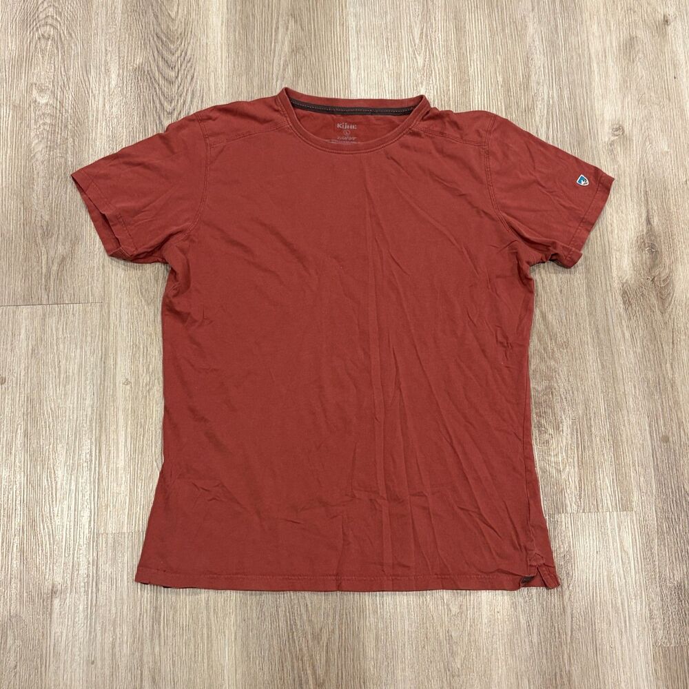 Kuhl T Shirt Mens Size Large Rust Wildfibre Bravado Sustainable Outdoor Active